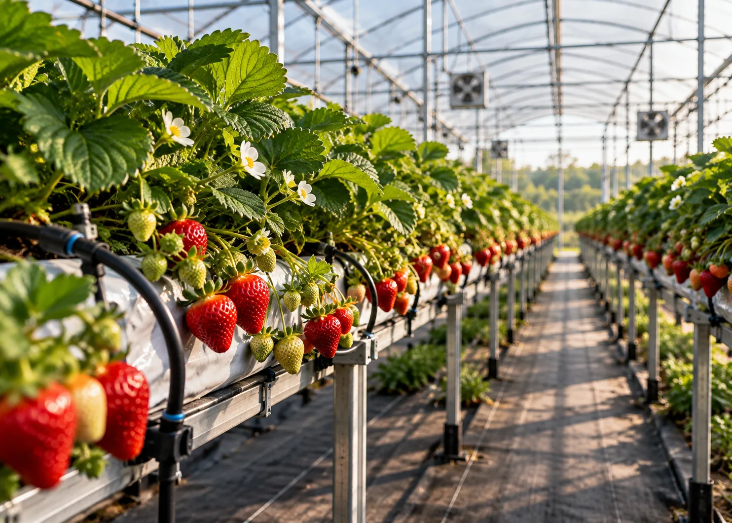 Specialty horticulture strawberry crop